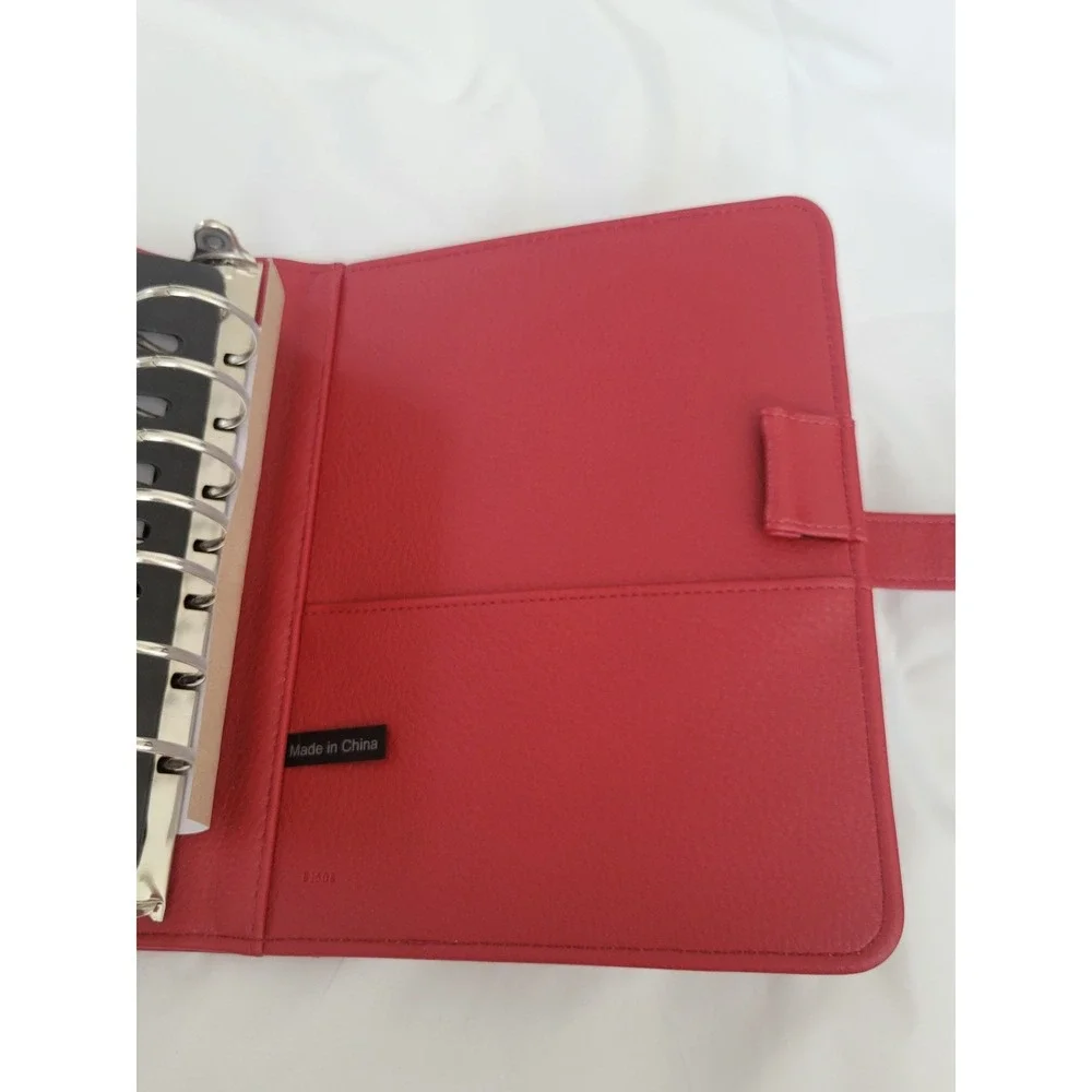 FranklinCovey Classic Ruby Red Pebble Leather 1.5